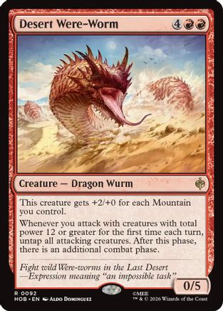 Image of Desert Were-Worm (HOB-092) - The Hobbit Foil