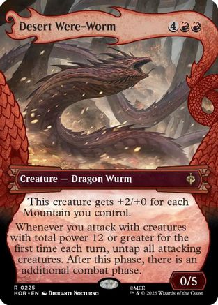 Image of Desert Were-Worm (Showcase) (HOB-225) - The Hobbit Foil