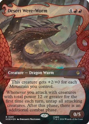 Image of Desert Were-Worm (Showcase) (Surge Foil) (HOB-261) - The Hobbit Foil