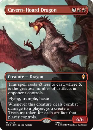 Image of Cavern-Hoard Dragon (Borderless) (HOC-023) - The Hobbit: Eternal-Legal