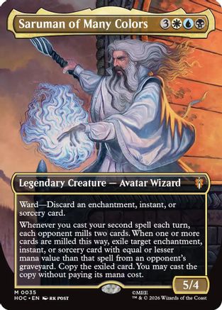 Image of Saruman of Many Colors (Borderless) (HOC-035) - The Hobbit: Eternal-Legal