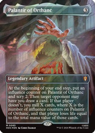 Image of Palantir of Orthanc (Borderless) (Surge Foil) (HOC-085) - The Hobbit: Eternal-Legal Foil