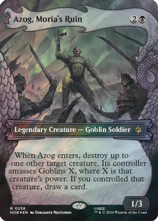 Image of Azog, Moria's Ruin (Showcase) (Surge Foil) (HOB-258) - The Hobbit Foil