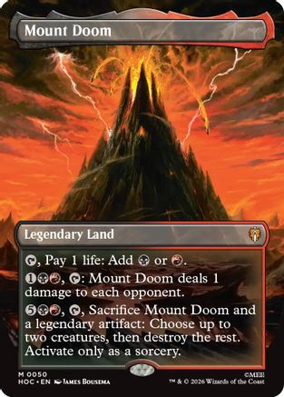 Image of Mount Doom (Borderless) (HOC-050) - The Hobbit: Eternal-Legal Foil