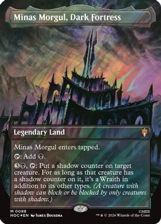 Image of Minas Morgul, Dark Fortress (Borderless) (Surge Foil) (HOC-088) - The Hobbit: Eternal-Legal Foil