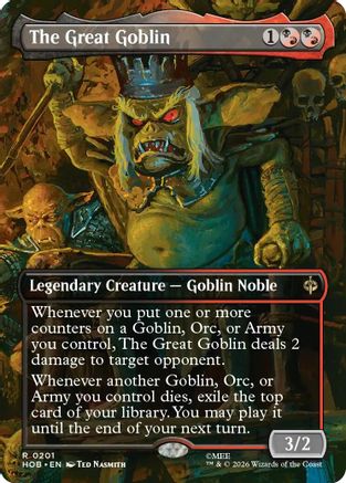 Image of The Great Goblin (Borderless) (HOB-201) - The Hobbit Foil