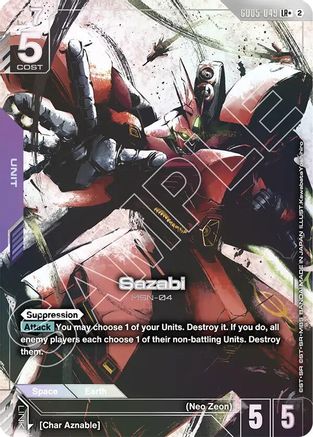 Image of Sazabi (LR+) (GD05-049) - Freedom Ascension Holofoil