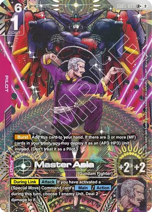 Image of Master Asia (LR+) (GD05-089) - Freedom Ascension Holofoil