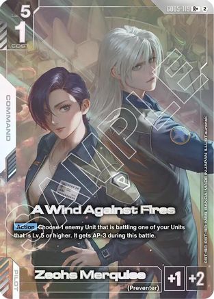 Image of A Wind Against Fires (R+) (GD05-119) - Freedom Ascension Holofoil