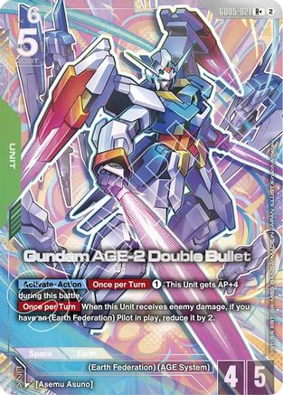 Image of Gundam AGE-2 Double Bullet (R+) (GD05-021) - Freedom Ascension Holofoil