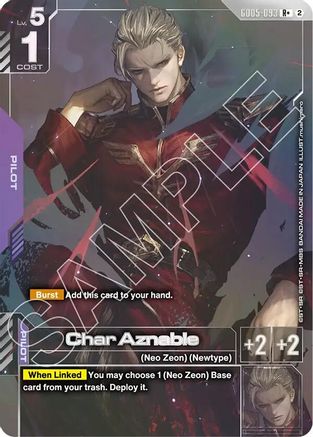 Image of Char Aznable (R+) (GD05-093) - Freedom Ascension Holofoil
