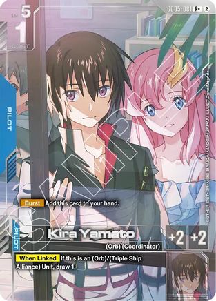 Image of Kira Yamato (R+) (GD05-081) - Freedom Ascension Holofoil