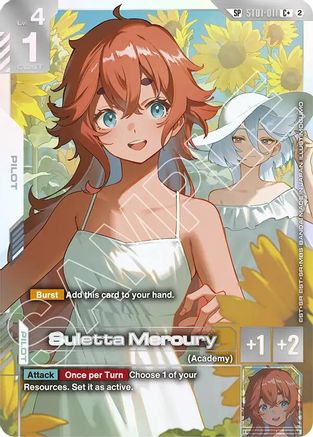 Image of Suletta Mercury (C+) (SP) (ST01-011) - Freedom Ascension Holofoil