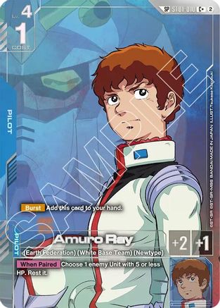 Image of Amuro Ray (C+) (SP) (ST01-010) - Freedom Ascension Holofoil