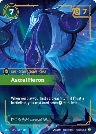 Image of Astral Heron (044/166) - Vendetta Foil