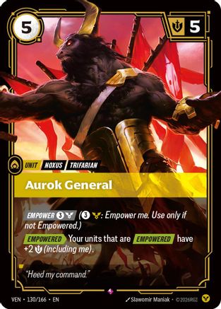Image of Aurok General (130/166) - Vendetta Foil