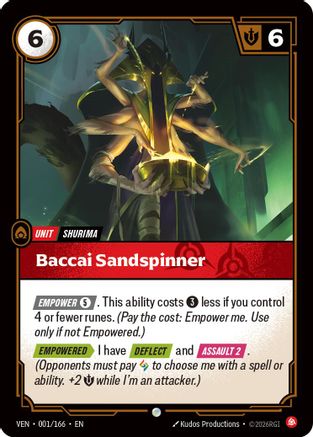 Image of Baccai Sandspinner (001/166) - Vendetta