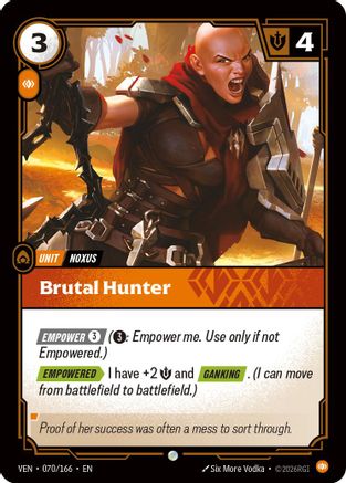 Image of Brutal Hunter (070/166) - Vendetta
