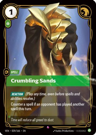 Image of Crumbling Sands (039/166) - Vendetta Foil