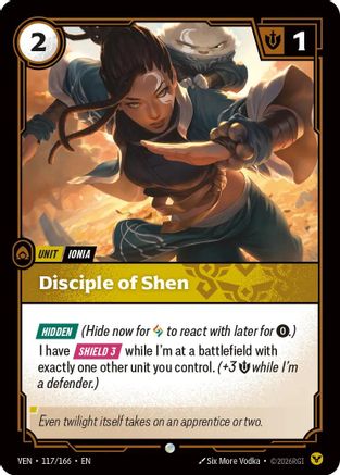 Image of Disciple of Shen (117/166) - Vendetta