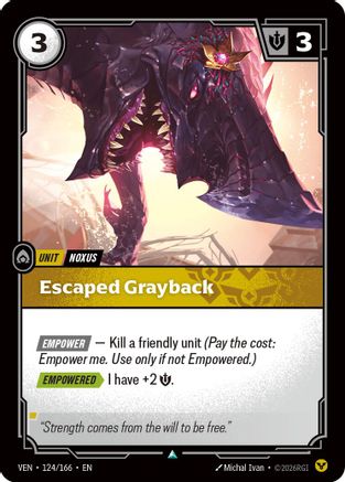 Image of Escaped Grayback (124/166) - Vendetta