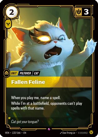 Image of Fallen Feline (132/166) - Vendetta Foil