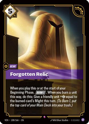 Image of Forgotten Relic (108/166) - Vendetta Foil
