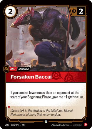 Image of Forsaken Baccai (005/166) - Vendetta Foil