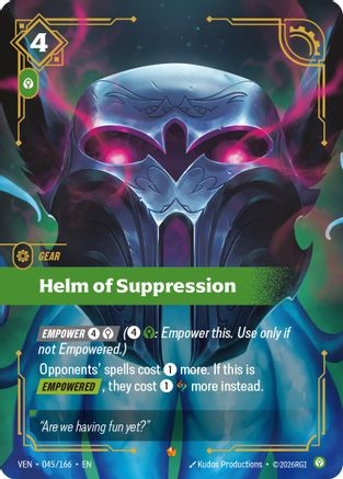 Image of Helm of Suppression (045/166) - Vendetta Foil