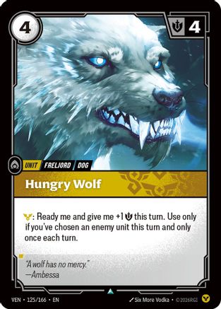 Image of Hungry Wolf (125/166) - Vendetta Foil