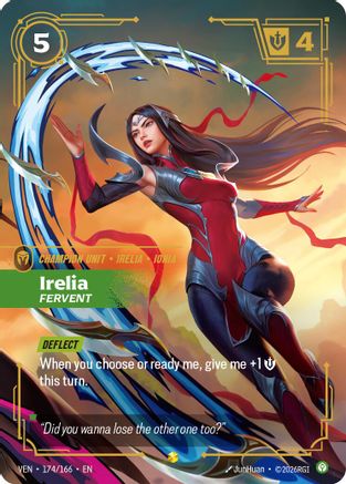 Image of Irelia - Fervent (Overnumbered) (174/166) - Vendetta Foil