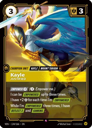Image of Kayle - Justified (134/166) - Vendetta Foil