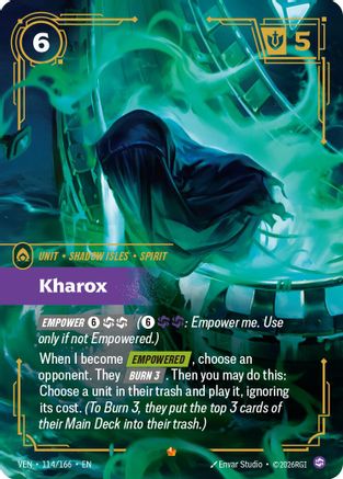 Image of Kharox (114/166) - Vendetta Foil