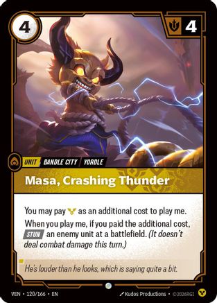 Image of Masa, Crashing Thunder (120/166) - Vendetta