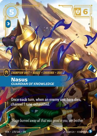 Image of Nasus - Guardian of Knowledge (Overnumbered) (178/166) - Vendetta Foil