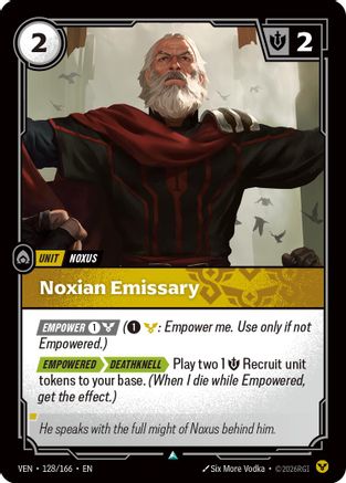 Image of Noxian Emissary (128/166) - Vendetta