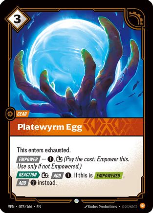 Image of Platewyrm Egg (075/166) - Vendetta
