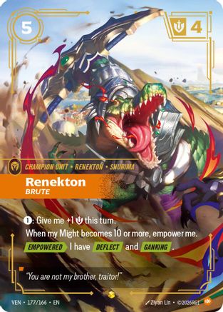 Image of Renekton - Brute (Overnumbered) (177/166) - Vendetta Foil