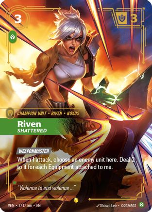 Image of Riven - Shattered (Overnumbered) (171/166) - Vendetta Foil