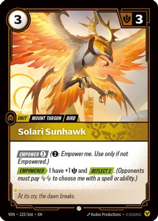 Image of Solari Sunhawk (122/166) - Vendetta