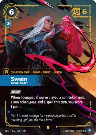 Image of Swain - Visionary (Overnumbered) (173/166) - Vendetta Foil