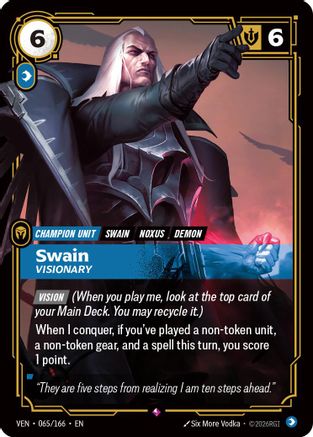 Image of Swain - Visionary (065/166) - Vendetta Foil