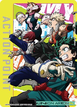 Image of Action Point Card (AP01) (Special Promotion Pack 2026 Vol. 2) (My Hero Academia)) (UEPR/MHA-AP01) - Union Arena Promotion Cards Foil
