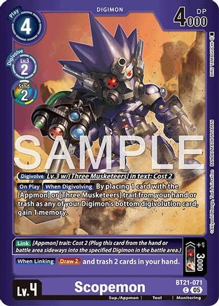 Image of Scopemon (BT21-071) - Limited Card Pack -Final Crest- Foil