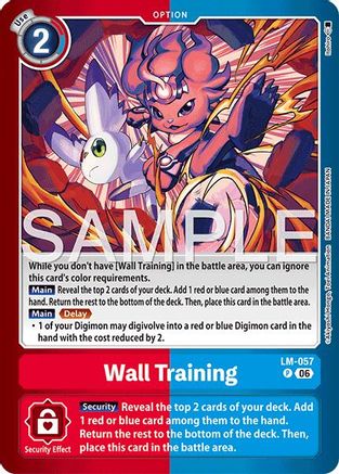 Image of Wall Training (LM-057) - Limited Card Pack -Final Crest- Foil