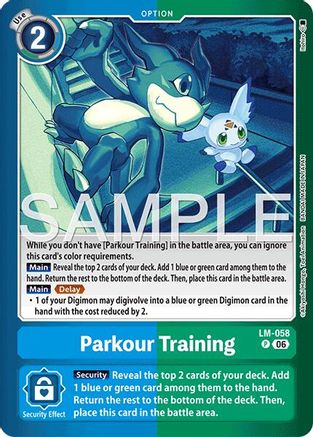 Image of Parkour Training (LM-058) - Limited Card Pack -Final Crest- Foil