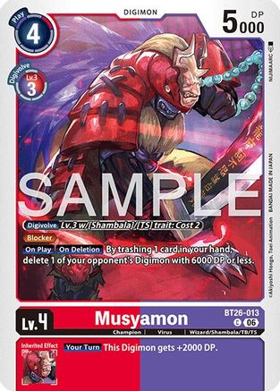 Image of Musyamon (BT26-013) - Timeless Bonds