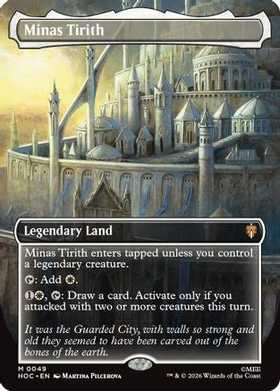 Image of Minas Tirith (Borderless) (HOC-049) - The Hobbit: Eternal-Legal Foil