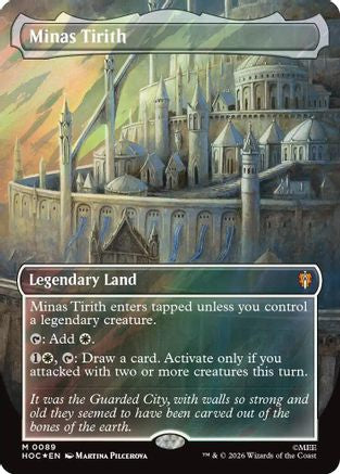 Image of Minas Tirith (Borderless) (Surge Foil) (HOC-089) - The Hobbit: Eternal-Legal Foil