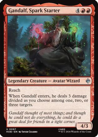 Image of Gandalf, Spark Starter (HOB-097) - The Hobbit
